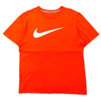 NIKE スウォッシュロゴ プリントTシャツ L オレンジ コットン REGULAR FIT | Vintage.City 古着屋、古着コーデ情報を発信