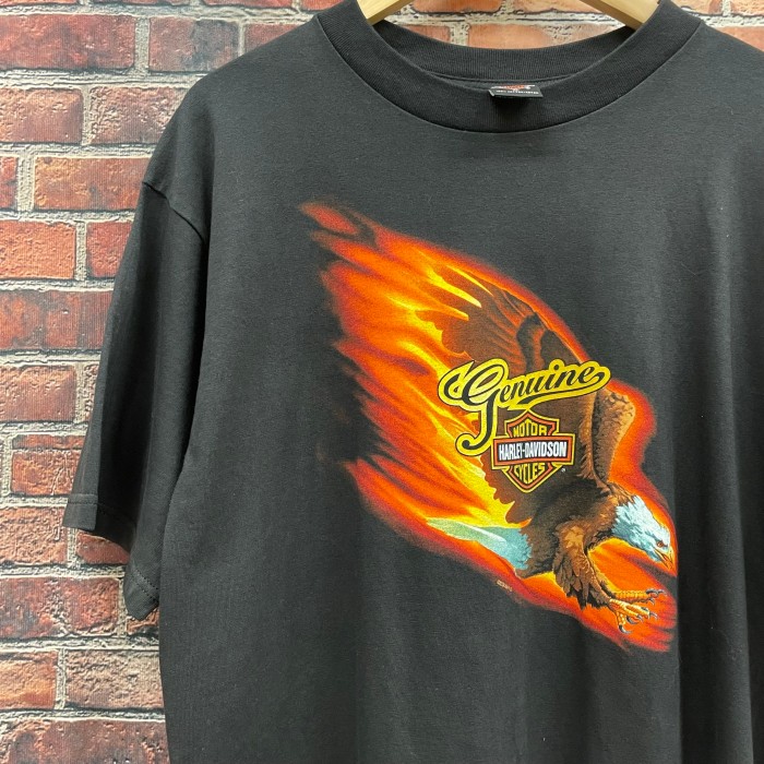 90s ハーレーダビッドソン Harley-Davidson Tシャツ ロゴ イーグル