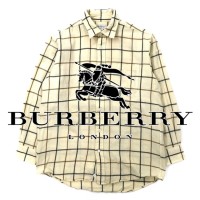 Burberrys フランネルシャツ M ホワイト チェック ウール オールド 日本製 | Vintage.City 古着屋、古着コーデ情報を発信
