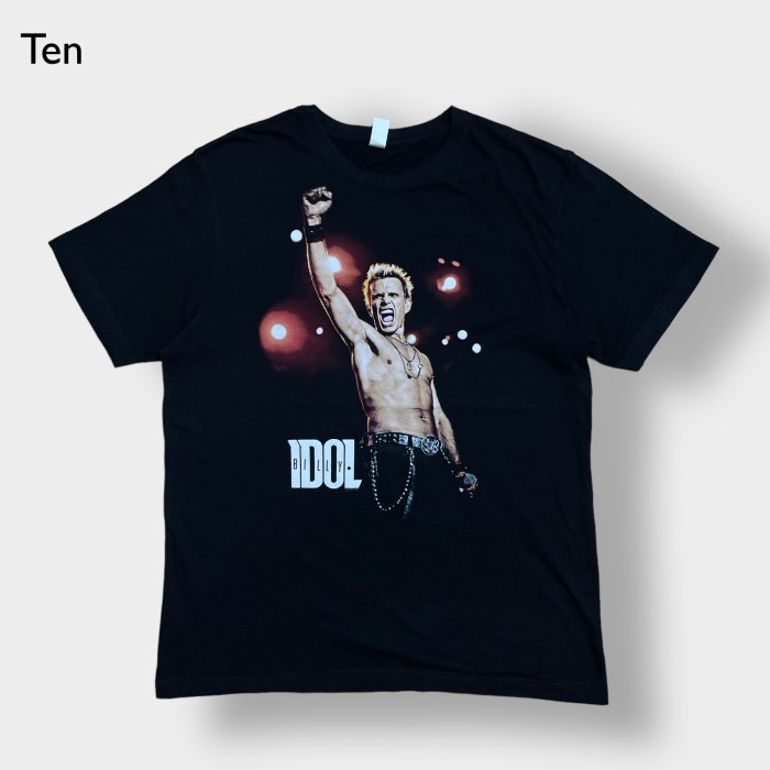 Ten】MUSIC TEE ビリーアイドル BILLY IDOL フォトプリント ロゴ T ...