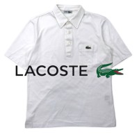 CHEMISE LACOSTE 90年代 ポロシャツ 3 ホワイト コットン ワンポイントロゴ | Vintage.City 古着屋、古着コーデ情報を発信