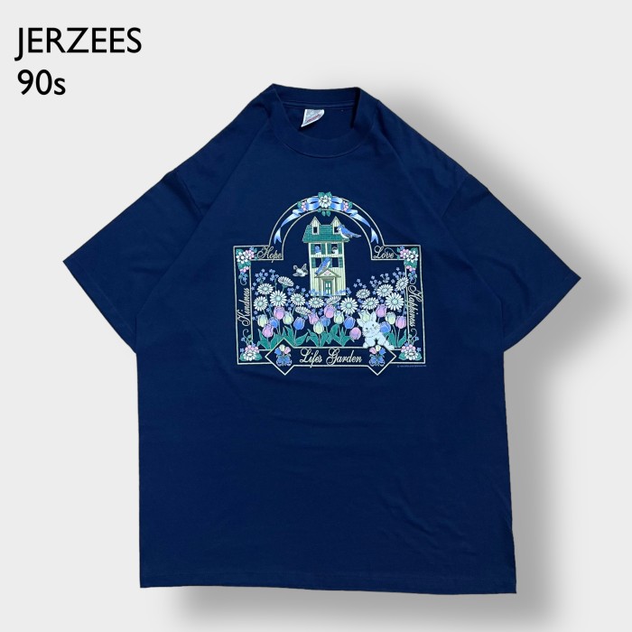 JERZEES】90s USA製 かわいい系 プリント Tシャツ イラスト 1996 XL ...