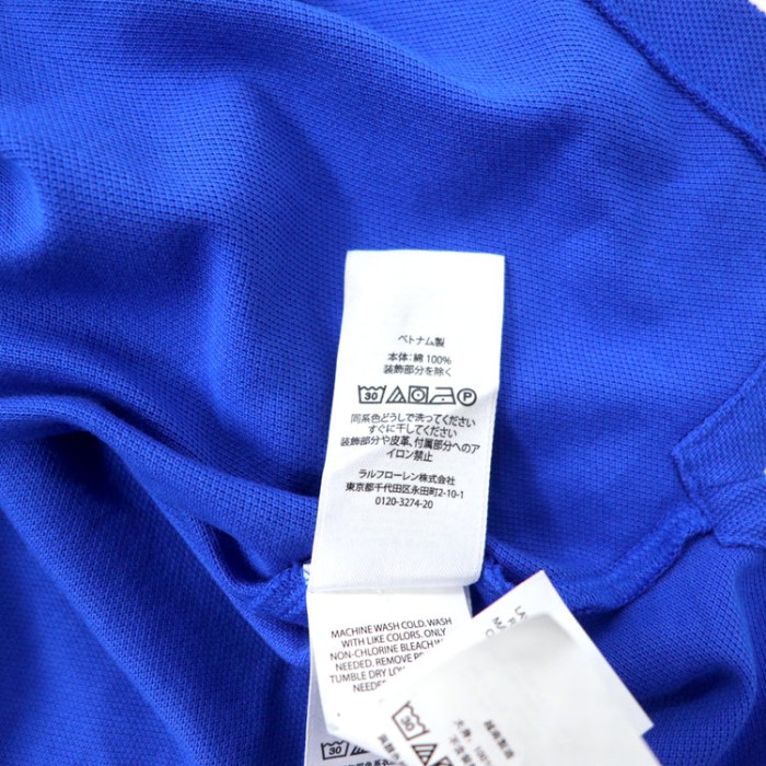 POLO RALPH LAUREN ビッグポニー ポロシャツ M ブルー グリーン コットン 未使用品 | Vintage.City 古着屋、古着コーデ情報を発信