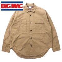 BIG MAC オーバーサイズ ツイルCPOシャツジャケット ワークシャツ L ベージュ コットン FREAKS STORE別注 193-1040 | Vintage.City 古着屋、古着コーデ情報を発信