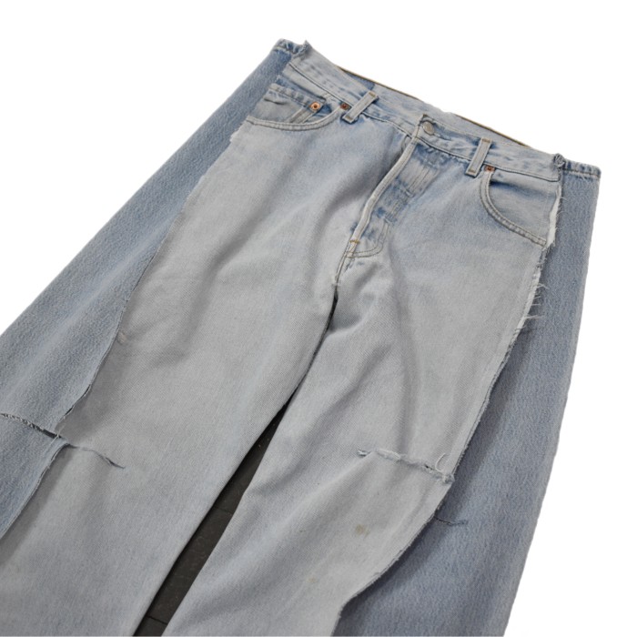 VERS Remake Docking Cutoff Flare Denim Pants | Vintage.City 古着屋、古着コーデ情報を発信