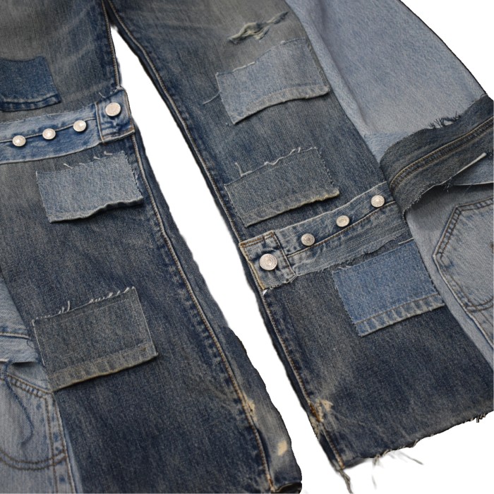 VERS Remake Patch Custom Docking Denim Pants | Vintage.City 빈티지숍, 빈티지 코디 정보