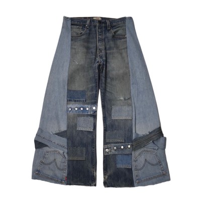 VERS Remake Patch Custom Docking Denim Pants | Vintage.City Vintage Shops, Vintage Fashion Trends