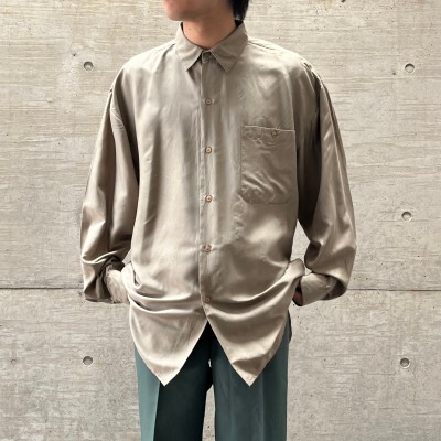 90's シルクシャツ 長袖シャツ 古着シャツ fc-775 【23SS20 ...