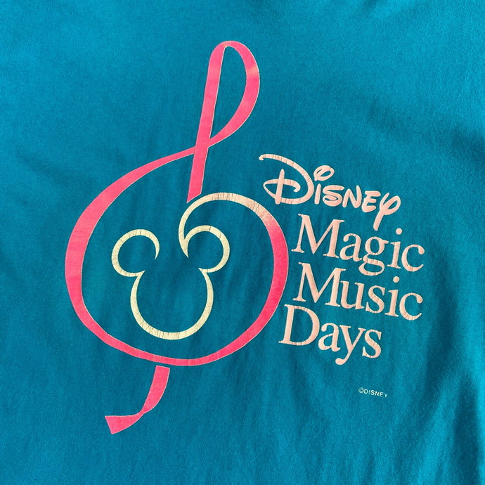 USA製 80年代 Disney ディズニー Magic Music Day プリントTシャツ 