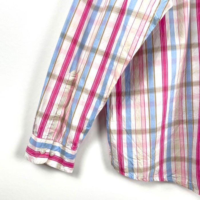古着 コロンビア PFG フィッシングシャツ チェック柄 白ピンク水色 3XL | Vintage.City 빈티지숍, 빈티지 코디 정보