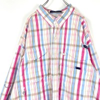 古着 コロンビア PFG フィッシングシャツ チェック柄 白ピンク水色 3XL | Vintage.City 古着屋、古着コーデ情報を発信