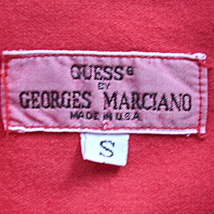 80s USA製 ゲス 長袖シャツ コットンシャツ 赤色 GUESS ヴィンテージ メンズS @CA0012 | Vintage.City 빈티지숍, 빈티지 코디 정보
