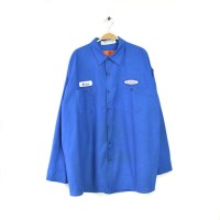 レッドキャップ ヴィンテージ ワークシャツ ワッペン 長袖シャツ ブルー RED KAP メンズXL @CA0187 | Vintage.City 古着屋、古着コーデ情報を発信