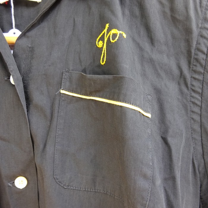 60s ヒルトン ヴィンテージ ボーリングシャツ サイズ36 ブラック USA製 8250 | Vintage.City 古着屋、古着コーデ情報を発信