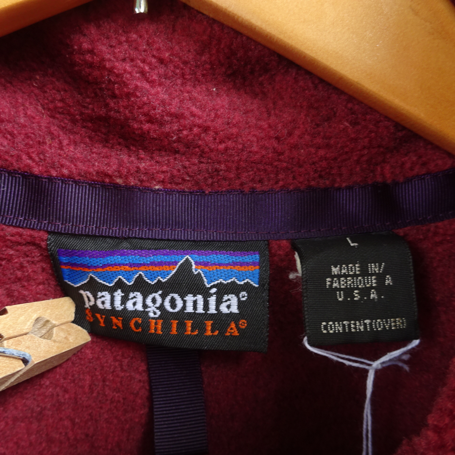 【スナップT！】パタゴニア　Patagonia　フリース　レッド　USA製　L