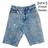【HP41】 31inch guess denim halfpants ゲス デニムパンツ ハーフパンツ | Vintage.City 빈티지숍, 빈티지 코디 정보