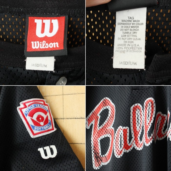 90s USA製 Wilson ウィルソン Ballard メッシュ ベースボール Tシャツ ブラック メンズM 半袖 アメリカ古着 | Vintage.City Vintage Shops, Vintage Fashion Trends
