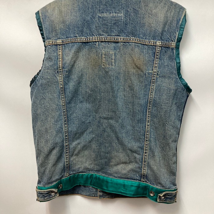 amaterasuオリジナルリメイクChangeable sleeve scarf denim vest | Vintage.City 古着屋、古着コーデ情報を発信