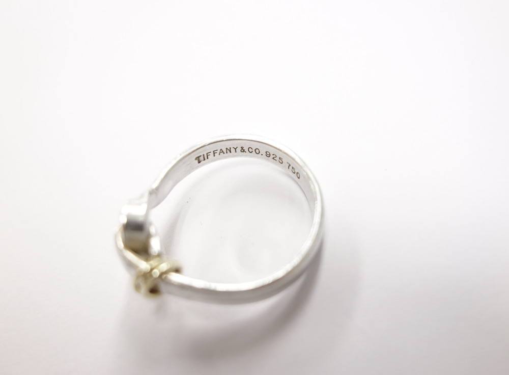 Tiffany & Co ティファニー ラブノット リング 指輪 925 18K 750 14号