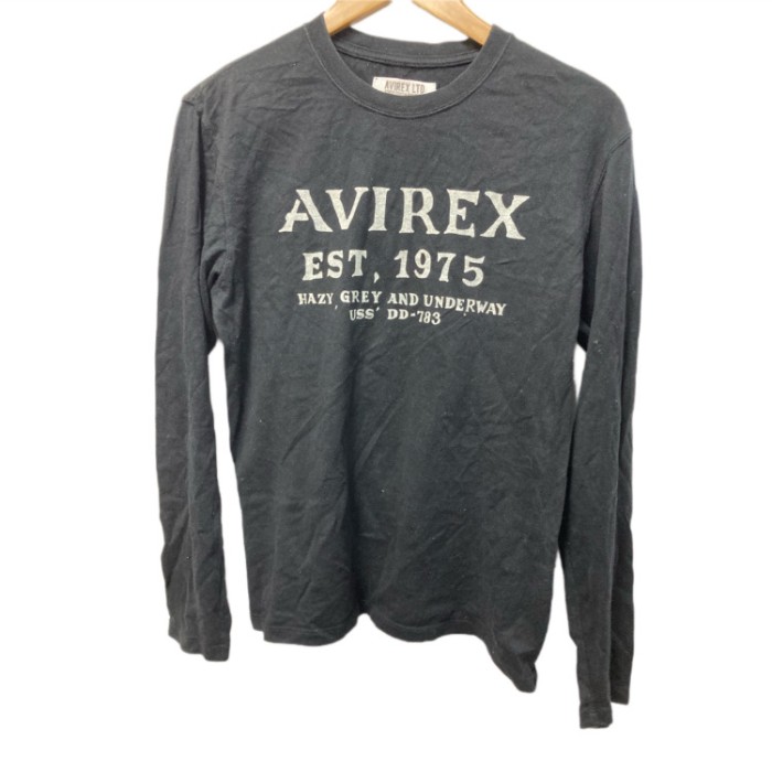 AVIREX長袖Tシャツ 黒 M | Vintage.City 빈티지숍, 빈티지 코디 정보