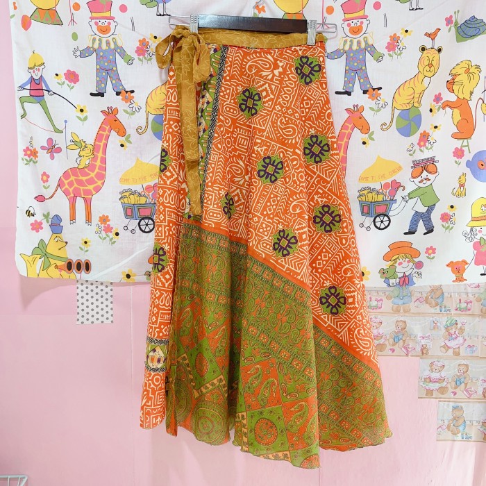 ethnic wrap skirt | Vintage.City 古着屋、古着コーデ情報を発信