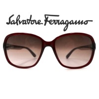 Salvatore Ferragamo サングラス ウェリントン ボルドー SF606SA-001 613 135 イタリア製 | Vintage.City 빈티지숍, 빈티지 코디 정보