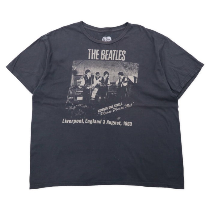 THE BEATLES ビートルズ バンドTシャツ XXL グレー コットン Please
