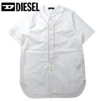 DIESEL ベースボールシャツ L ホワイト コットン D76 | Vintage.City 古着屋、古着コーデ情報を発信