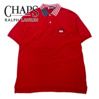 CHAPS RALPH LAUREN 90年代 星条旗 ポロシャツ L レッド コットン ロゴ刺繍 | Vintage.City 古着屋、古着コーデ情報を発信