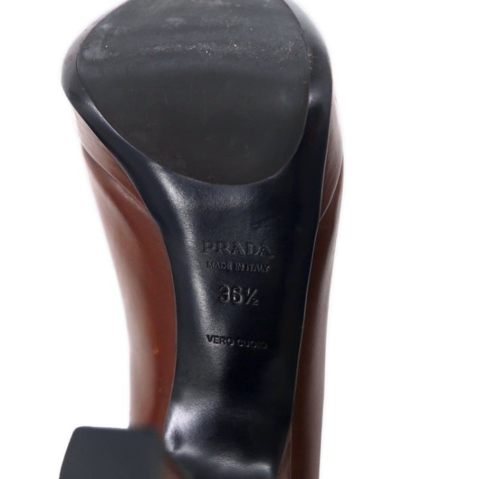 PRADA ハイヒール パンプス 23.5cm ブラウン レザー イタリア製 | Vintage.City 古着屋、古着コーデ情報を発信