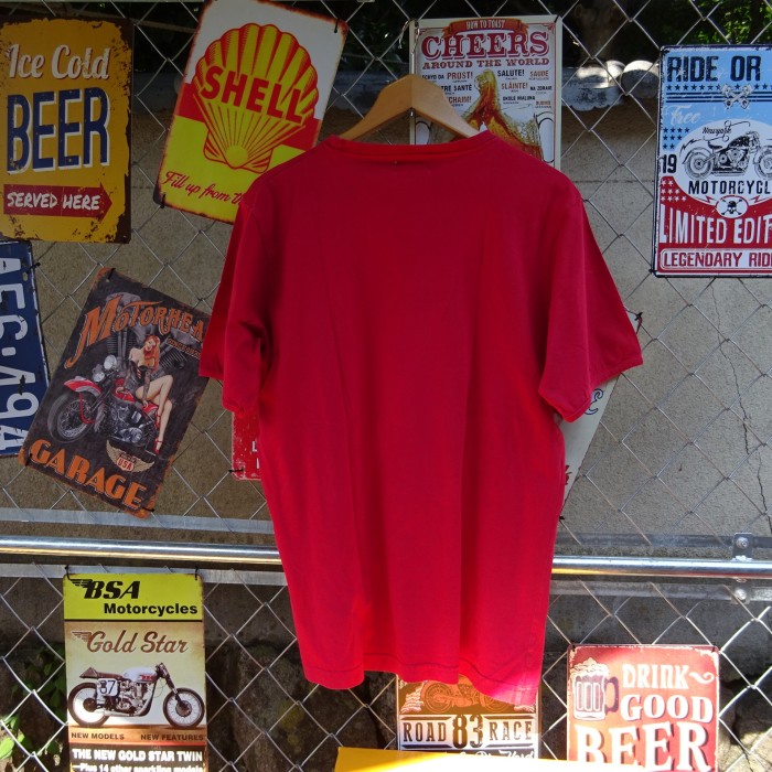 カッパ プリントTシャツ L レッド 胸ロゴ シンプル 半袖 ブラック 赤 黒 8317 | Vintage.City 古着屋、古着コーデ情報を発信