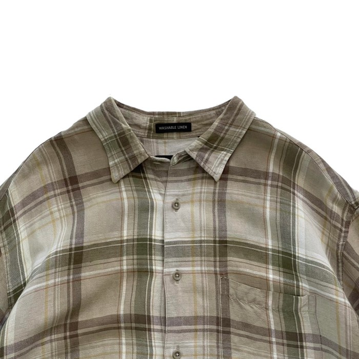 2000's VAN HEUSEN / ombre check shirt #C296 | Vintage.City 古着屋、古着コーデ情報を発信