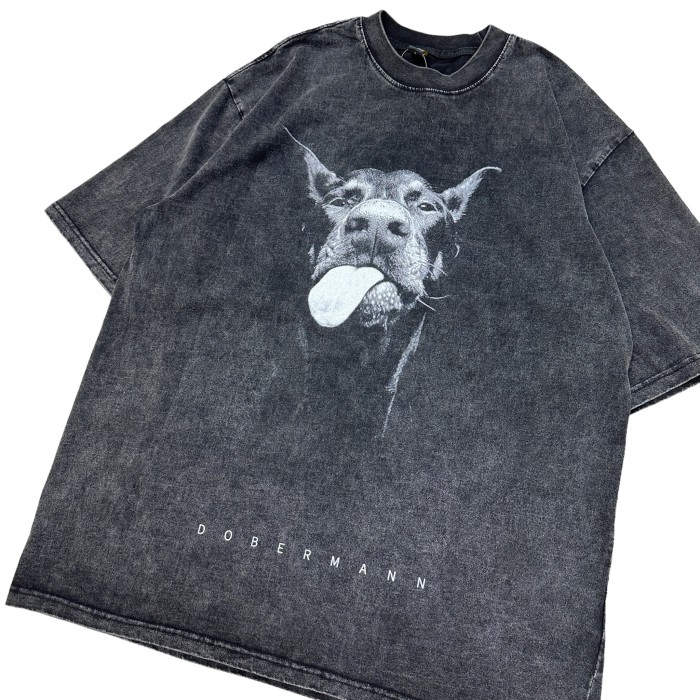 dobermann animal t-shirt | Vintage.City 古着屋、古着コーデ情報を発信