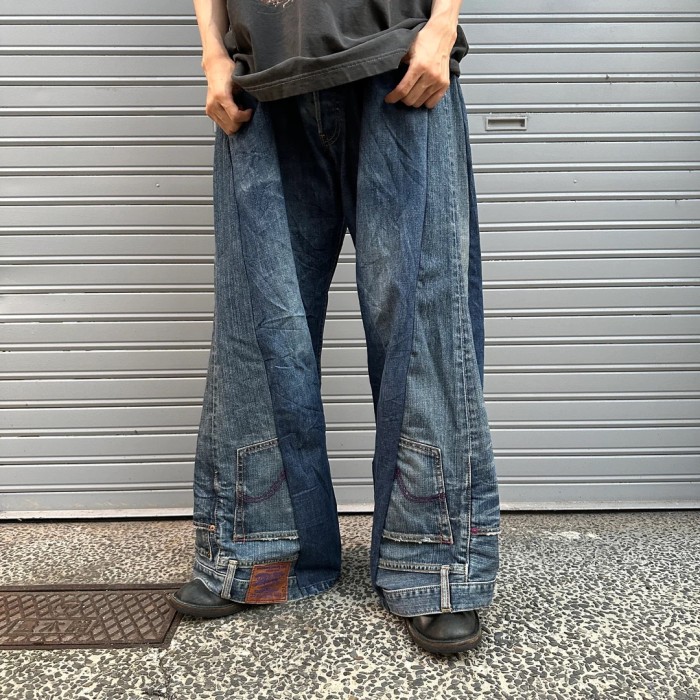 remake flare denim pants 358 | Vintage.City 古着屋、古着コーデ情報を発信