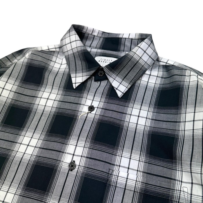 short sleeve ombre check shirt | Vintage.City 빈티지숍, 빈티지 코디 정보