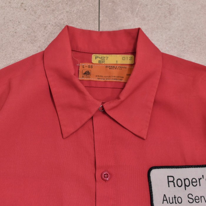 80s USA製 REDKAP レッドキャップ オーバーサイズ ワークシャツ