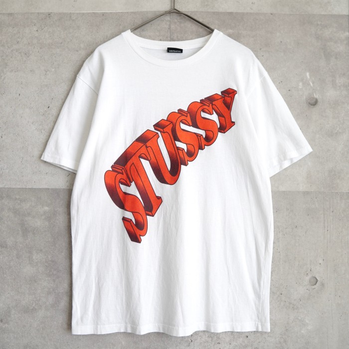 STUSSY / ステューシー　ホワイト プリントTシャツ