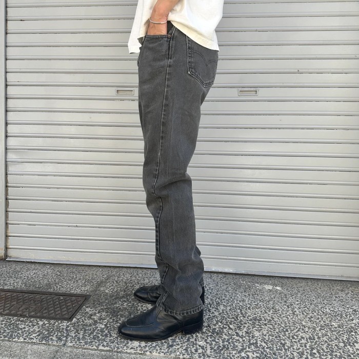 90's levi's 505 black denim pant made in usa 635 | Vintage.City 古着屋、古着コーデ情報を発信