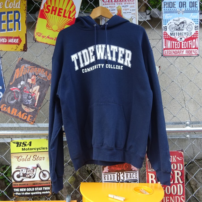 チャンピオン パーカー L ネイビー 胸ロゴ プルオーバー TIDE WATER 8337 | Vintage.City 古着屋、古着コーデ情報を発信