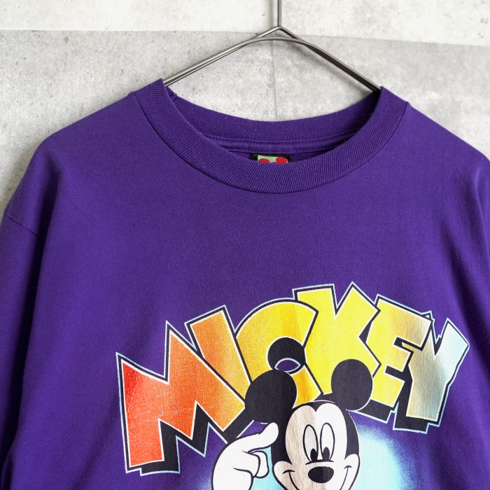 Disney  ディズニー　Tシャツ　ミッキーtee  パープル　Lサイズ | Vintage.City 古着屋、古着コーデ情報を発信