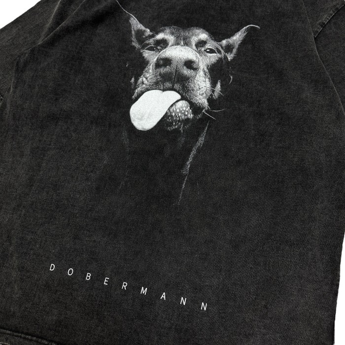 dobermann animal t-shirt | Vintage.City 古着屋、古着コーデ情報を発信