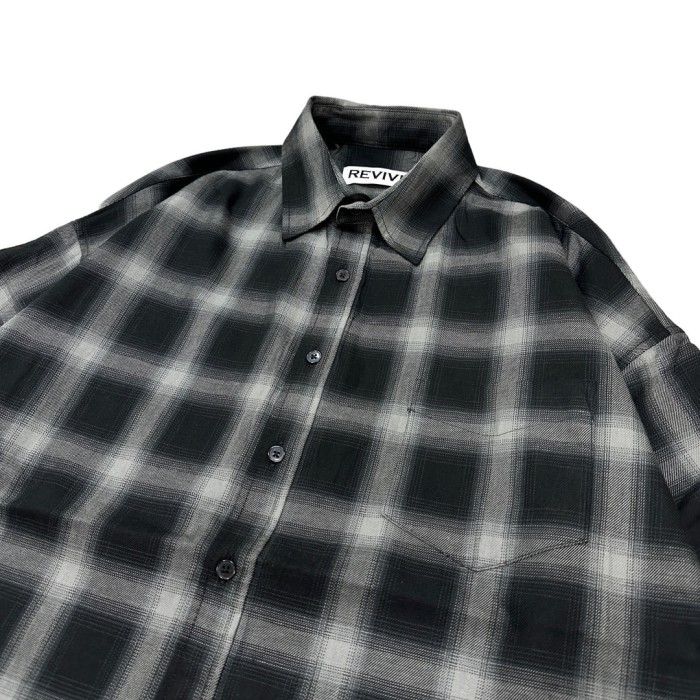 ombre check shirt | Vintage.City 古着屋、古着コーデ情報を発信