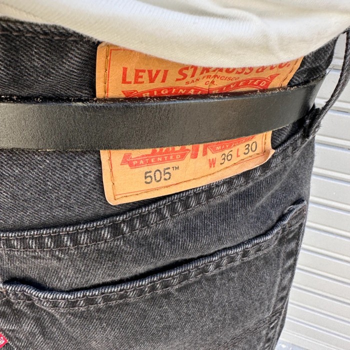 levi's 505 black denim pant 634 | Vintage.City 古着屋、古着コーデ情報を発信