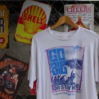 80s 90s フルーツオブザルーム Tシャツ ホワイト 胸プリント ピンク 青 8341 | Vintage.City 古着屋、古着コーデ情報を発信