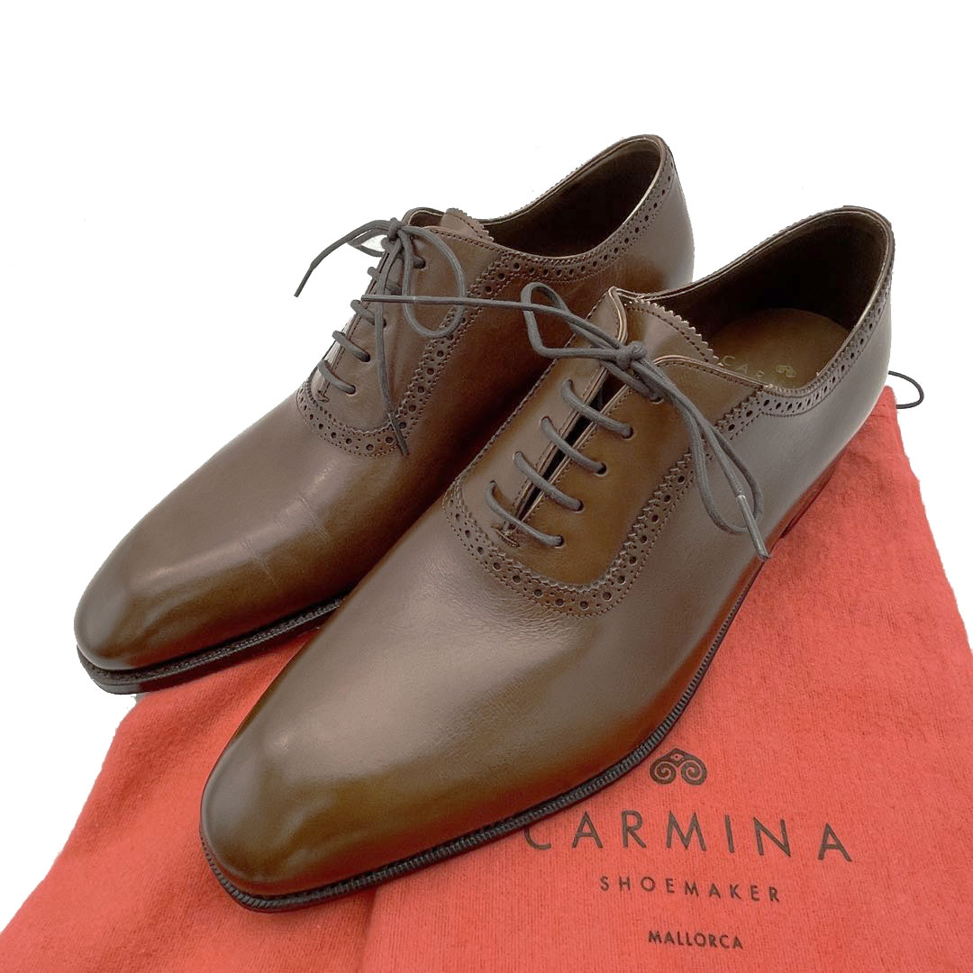 CARMINA カルミーナ アデレートプレーントゥシューズ 革靴 ブラウン系