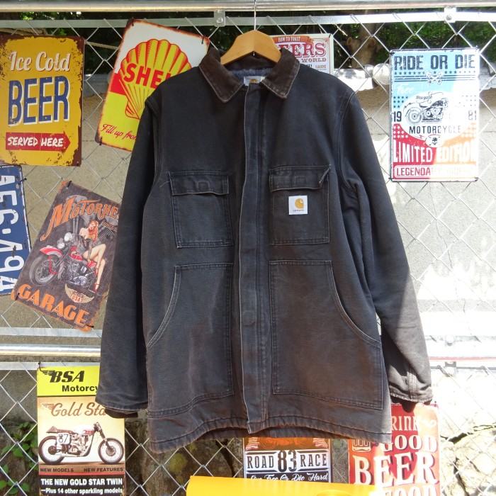 カーハート トラディショナルコート USA製 サイズ42 ブラック ポケット 8346 | Vintage.City 古着屋、古着コーデ情報を発信