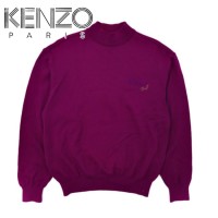 KENZO GOLF モックネックニット セーター S パープル 刺繍 | Vintage.City 빈티지숍, 빈티지 코디 정보