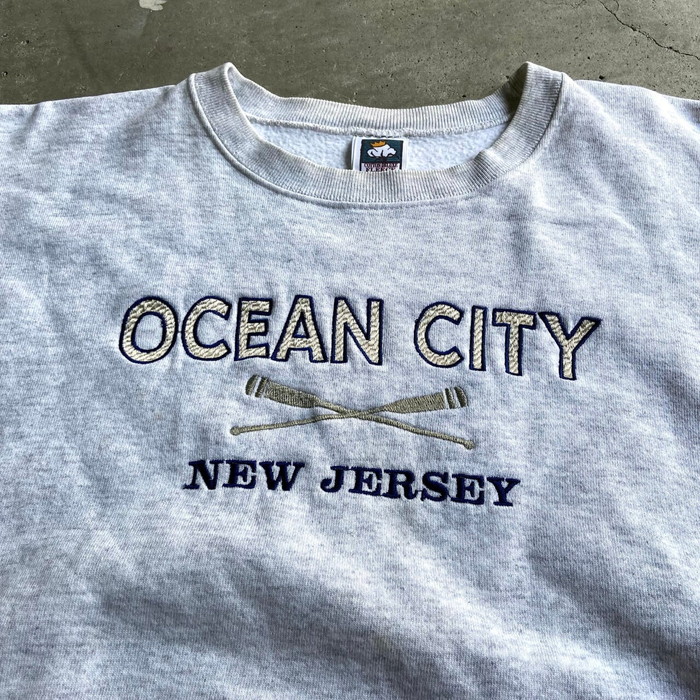 ビッグサイズ USA製 90年代 ビンテージ ocean city フロント ロゴ刺繍