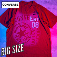 converse コンバース 赤 レッド 古着 ビッグサイズ オーバーサイズ Tシャツ | Vintage.City 古着屋、古着コーデ情報を発信