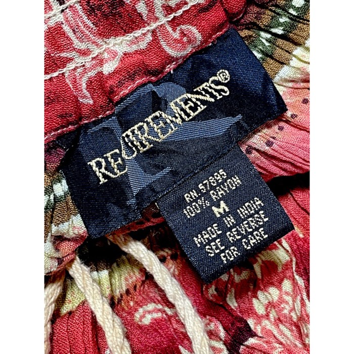 India古着 花柄 エスニック レーヨン ゴム レトロ ヴィンテージスカート | Vintage.City 古着屋、古着コーデ情報を発信